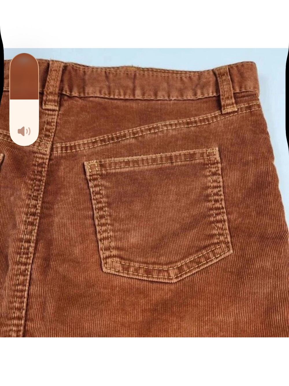 Gap 1969 Vintage Rust Corduroy Mini Skirt - Picture 6 of 9
